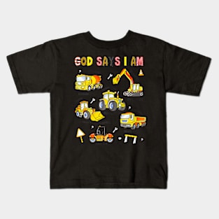 Construction Bible Verse Truck Toddler Kids Kids T-Shirt